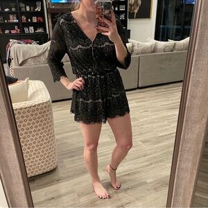 Xhilaration Black and White Lace Outfit